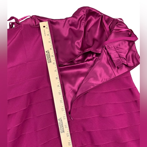 Gianni Bini Cocktail Prom Bridesmaid Dress Size 8 EUC Strapless Spaghett… - Picture 10 of 14